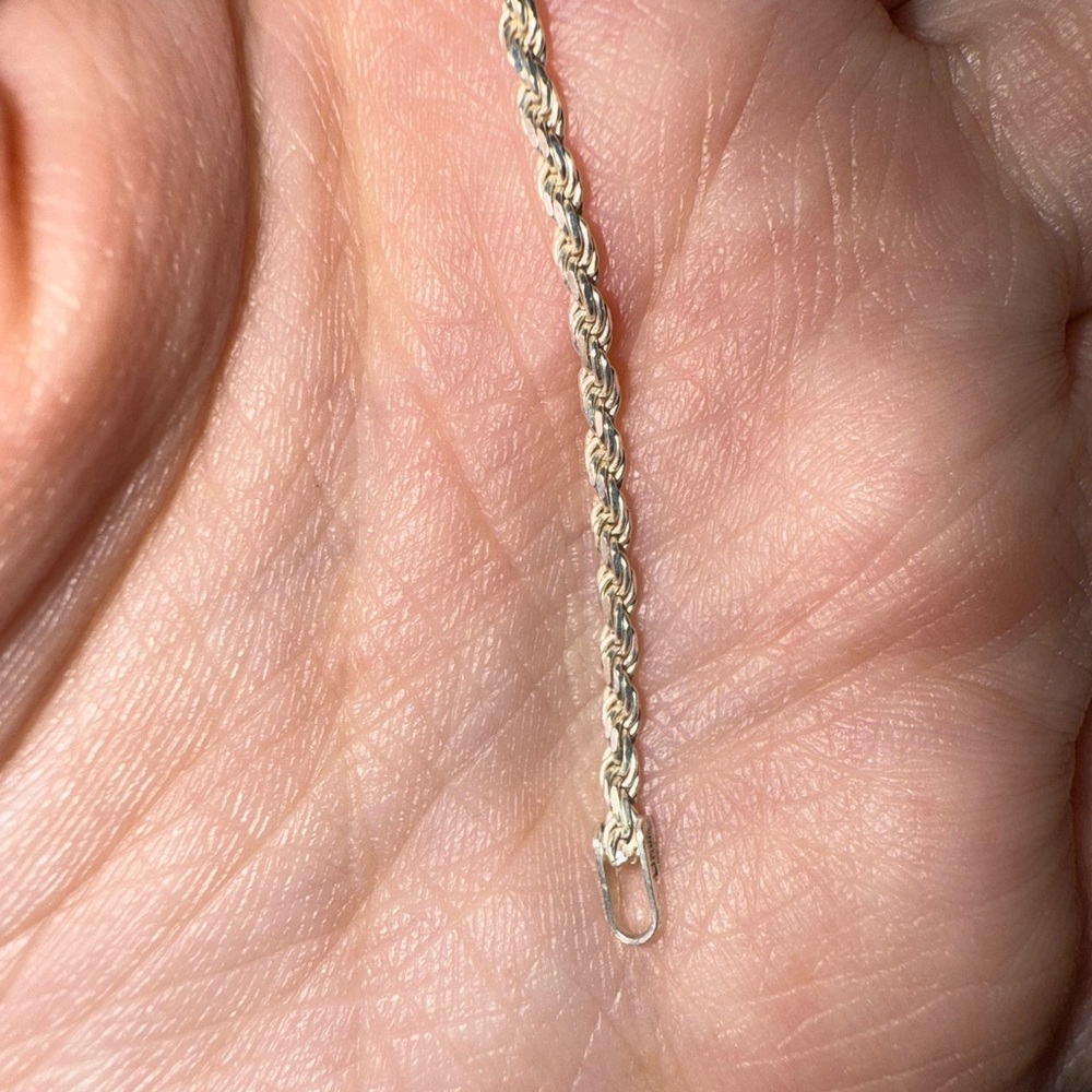 sterling silver twist bracelet - Picture 5 of 6